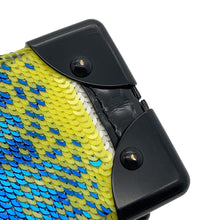 将图像加载到图库查看器中，LOUIS VUITTON Petite Malle Noir/Multicolor Patent Leather Sequins
