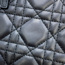 将图像加载到图库查看器中，Dior Cannage Lady Dior Call'in Dior Phone Holder 2-Way BlackS0872ONMJ Lambskin
