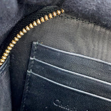 将图像加载到图库查看器中，Dior Cannage Lady Dior Call'in Dior Phone Holder 2-Way BlackS0872ONMJ Lambskin
