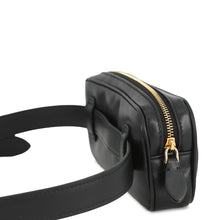Load image into Gallery viewer, MIUMIU Crossbody Bag Black Leather Size 70
