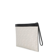 Load image into Gallery viewer, FENDI Taroout Collaboration Clutch Bag White/Yellow/Black7N0134 PVC Leather
