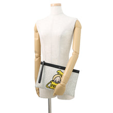 Load image into Gallery viewer, FENDI Taroout Collaboration Clutch Bag White/Yellow/Black7N0134 PVC Leather
