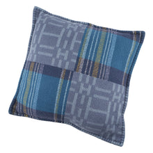 将图像加载到图库查看器中，HERMES Scott H Pillow Cushion Blue Wool100%
