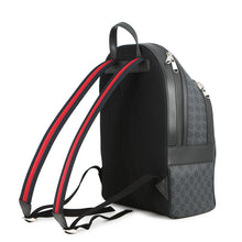 将图像加载到图库查看器中，GUCCI GGBlack Backpack Black771158 GG Supreme Leather Size Medium
