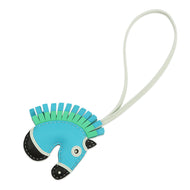 HERMES Gee Camail Blue Azteque/Black/Vert Comic/Vert Fizz Lambskin