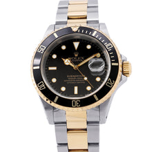 Load image into Gallery viewer, ROLEX Submariner Date W40mm Stainless Steel K18YG Black Dial16613
