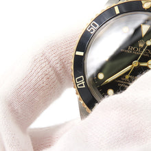 Load image into Gallery viewer, ROLEX Submariner Date W40mm Stainless Steel K18YG Black Dial16613
