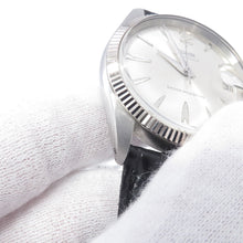 Load image into Gallery viewer, TUDOR Oyster Date Large Rose W34mm Stainless Steel Leather Silver Dial7962

