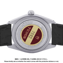 将图像加载到图库查看器中，TUDOR Oyster Date W34mm Stainless Steel Leather Silver Dial7992
