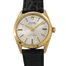 Load image into Gallery viewer, TUDOR Oyster Prince W35mm Gold Plated Leather Silver Dial9020
