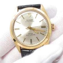 Load image into Gallery viewer, TUDOR Oyster Prince W35mm Gold Plated Leather Silver Dial9020
