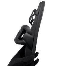 Load image into Gallery viewer, HERMES Extra Sandals Black Leather Rubber Size 37.5

