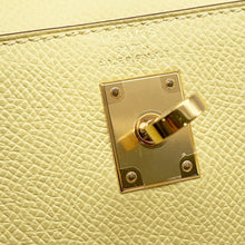 Load image into Gallery viewer, HERMES Kelly Sellier Jaune Poussin Epsom Size 25
