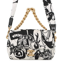 Load image into Gallery viewer, CHANEL Matelasse Diakoko 2-way Bag Black/WhiteAS3004 Canvas Size 20
