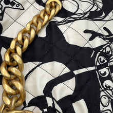 Load image into Gallery viewer, CHANEL Matelasse Diakoko 2-way Bag Black/WhiteAS3004 Canvas Size 20

