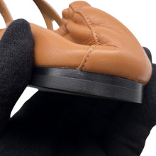 Load image into Gallery viewer, HERMES Ballet Flats Jolie Gold Nappa Calf Leather Size 36
