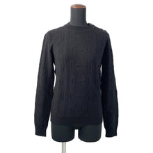 Load image into Gallery viewer, HERMES Knit Chaine d'AncrePattern long sleeve Size 36 Black2H2644D6 Wool 80% Cashmere20%
