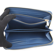 Load image into Gallery viewer, LOUIS VUITTON LV × TM Zippy Wallet BlueM23161 Monogram Cherry Denim
