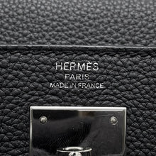Load image into Gallery viewer, HERMES Kelly Retourne Black Togo Leather Size 28
