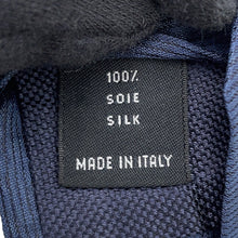 将图像加载到图库查看器中，CHANEL CC Logo tie Navy Silk100%
