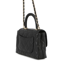将图像加载到图库查看器中，CHANEL Coco Handle 2wayChainShoulder BlackAP4244 Caviar Leather Size Mini mini
