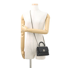 将图像加载到图库查看器中，CHANEL Coco Handle 2wayChainShoulder BlackAP4244 Caviar Leather Size Mini mini
