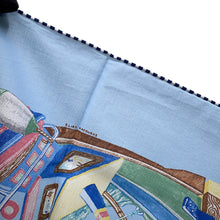 Load image into Gallery viewer, HERMES Carre ≪Board-a-Board≫ Size 80 Blue Ciel/Green/Multicolor Cotton100%
