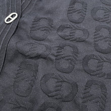 将图像加载到图库查看器中，HERMES chaine d'ancre cardigan Size 36 Black3E2706D3 Silk57% Cotton43%
