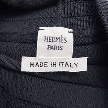 将图像加载到图库查看器中，HERMES chaine d'ancre cardigan Size 36 Black3E2706D3 Silk57% Cotton43%
