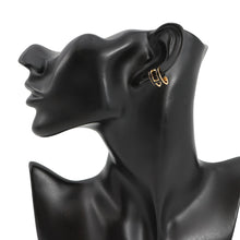 Load image into Gallery viewer, HERMES Ear cuff Pop H Black Gold Plated Lacquer
