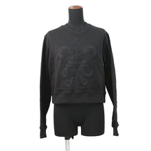 将图像加载到图库查看器中，HERMES Tucked Knitted Fabric Shirt with Embroidery Size 36 BlackH6E4651DD0236 Cotton100%
