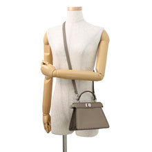 将图像加载到图库查看器中，FENDI Peekaboo Selleria I see you Gray8BN335 Leather Size Petit
