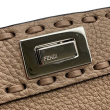 将图像加载到图库查看器中，FENDI Peekaboo Selleria I see you Gray8BN335 Leather Size Petit
