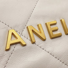 Load image into Gallery viewer, CHANEL CHANEL22 Handbag WhiteAS3260 Shiny Calf Leather Size Small
