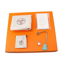 将图像加载到图库查看器中，HERMES Birkin Blue Atoll Togo Leather Size 30
