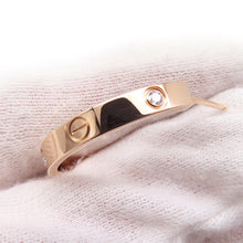 Load image into Gallery viewer, CARTIER Love Hoop Earrings Size MediumB8301433 18K Pink Gold
