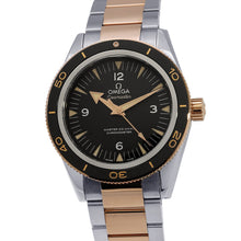 将图像加载到图库查看器中，OMEGA Seamaster300 Master Co-Axial W41mm Stainless Steel K18PG Black Dial233.20.41.21.01.001
