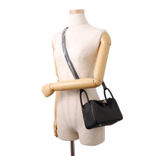 Load image into Gallery viewer, HERMES Lindy Verso Black/Blue Tie Swift Leather Size Mini
