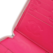 将图像加载到图库查看器中，CHANEL Cambon Line Zip Around Long Cloth White/Black/PinkA26710 Calf Leather
