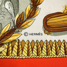 Load image into Gallery viewer, HERMES Carre Napoleon Size 90 Orange/Multicolor Silk100%
