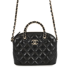 Load image into Gallery viewer, CHANEL Small Shopping Bag BlackAS5130 Shiny Lambskin
