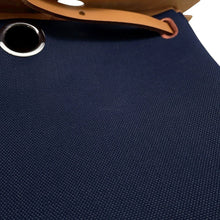 Load image into Gallery viewer, HERMES Herbag zip Navy/Natural Toile H Vache Hunter Leather Size PM
