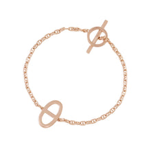 Load image into Gallery viewer, HERMES Chaine d'Ancre Contour Bracelet Size STH122404B 18K Pink Gold
