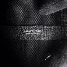 将图像加载到图库查看器中，HERMES Garden Party Black Toile H Negonda Leather Size TPM

