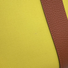 Load image into Gallery viewer, HERMES Garden Party Lime/Brown Toile Officier Negonda Leather Size PM
