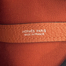 Load image into Gallery viewer, HERMES Garden Party Lime/Brown Toile Officier Negonda Leather Size PM
