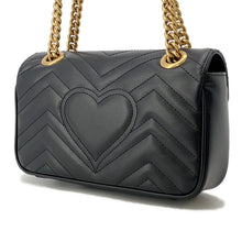 Load image into Gallery viewer, GUCCI GG Marmont Shoulder Bag Black446744 Leather Size Small
