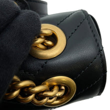 Load image into Gallery viewer, GUCCI GG Marmont Shoulder Bag Black446744 Leather Size Small
