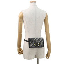 Load image into Gallery viewer, Dior Oblique 30 Montaigne 2-in-1 Pouch Navy/BeigeS2086UTZQ JacquardCanvas/Calf Leather
