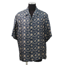 将图像加载到图库查看器中，LOUIS VUITTON Open collar shirt Size L NavyHPS34W Silk100%
